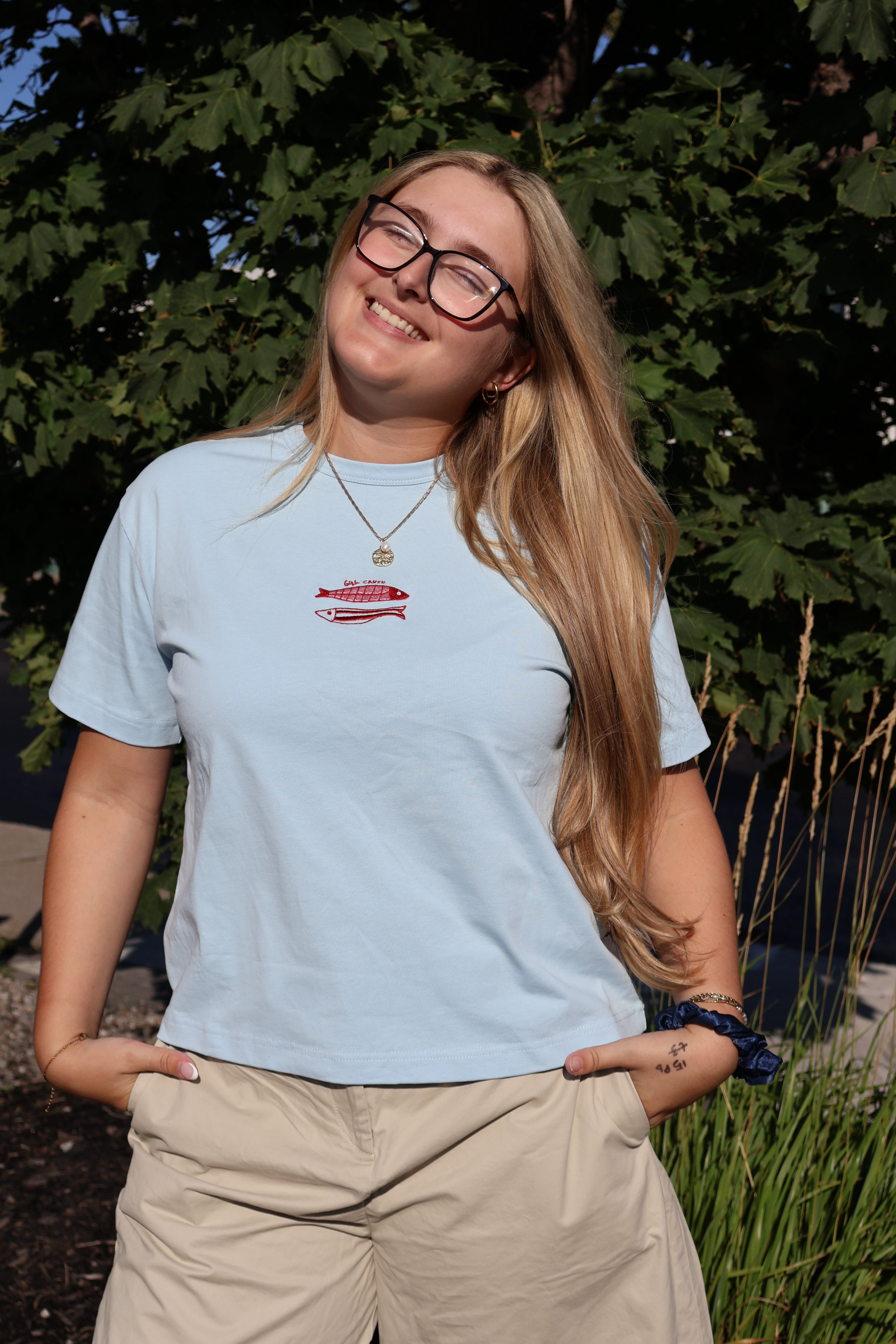 Vintage T-Shirt - Divine Sardines (Blue)