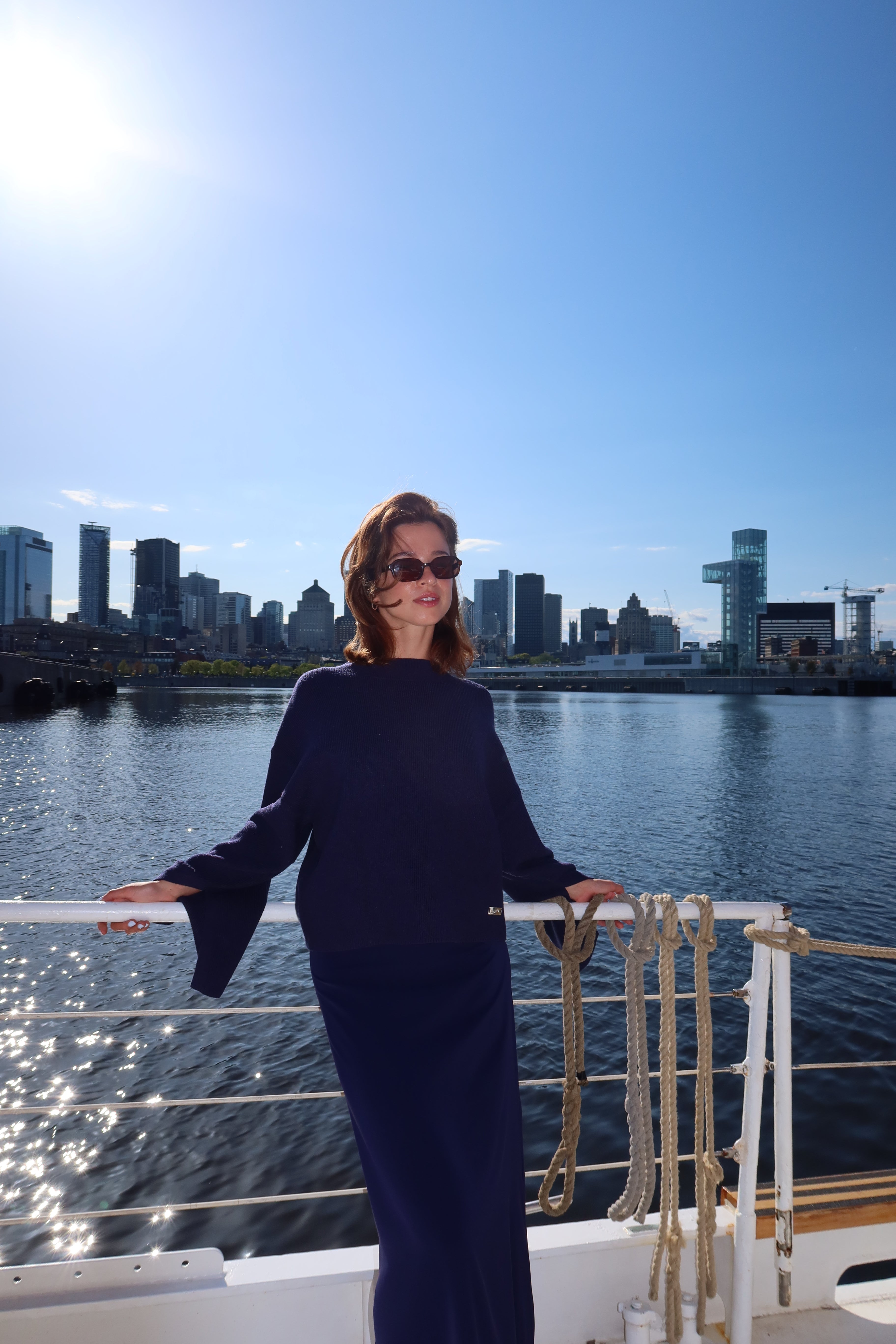 The Demure Skirt - Bleu Marin