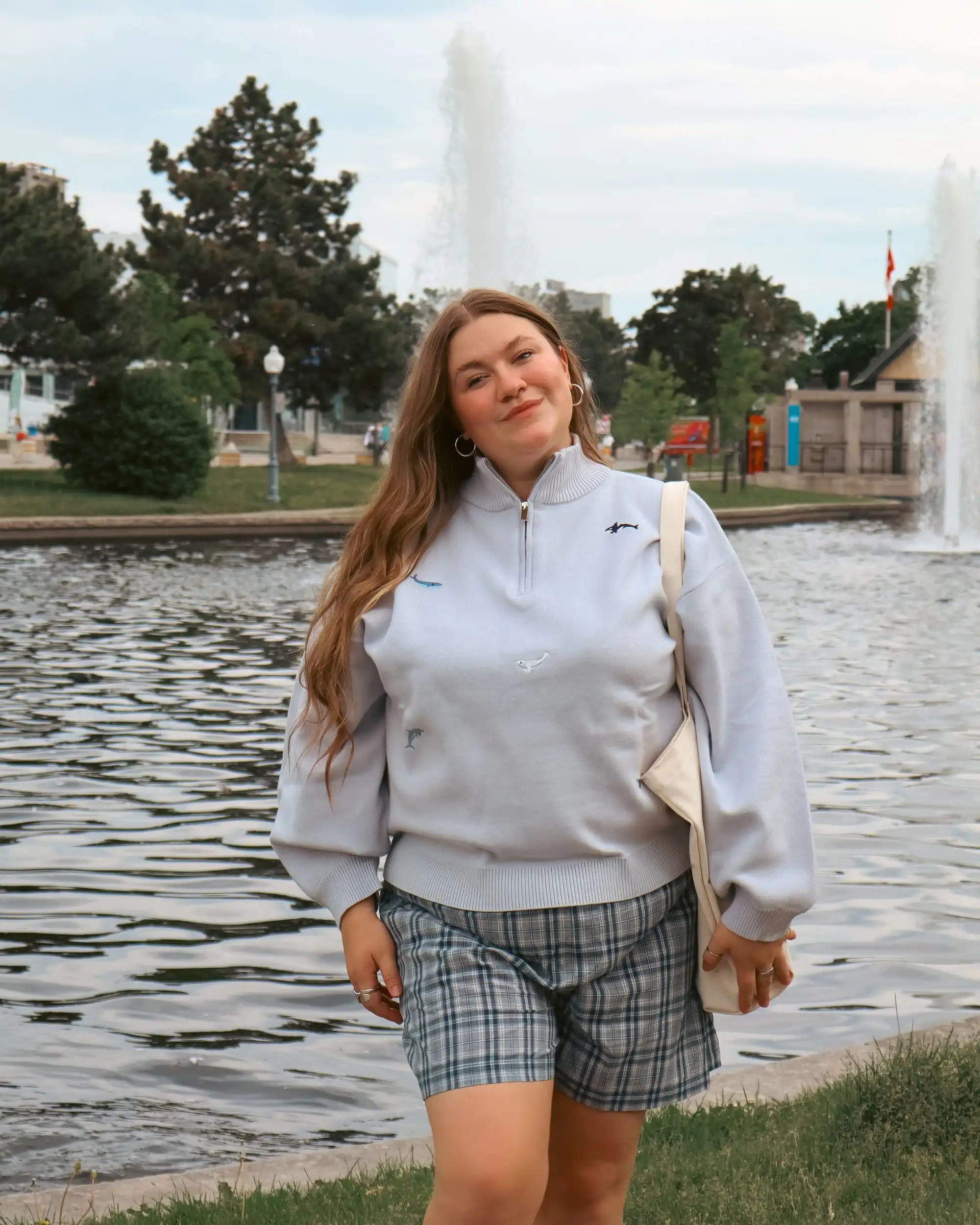 Pull Souvenir à zip - Géants du fleuve