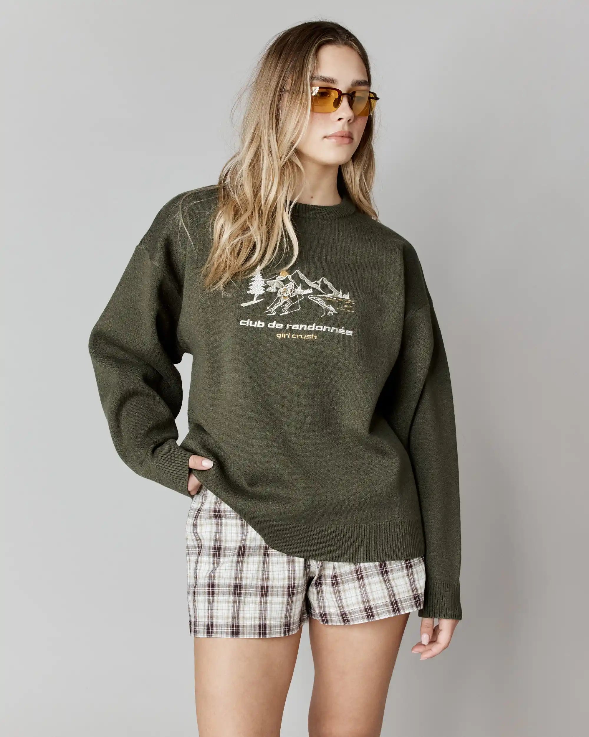 Pull à coupe ample Club de randonnée