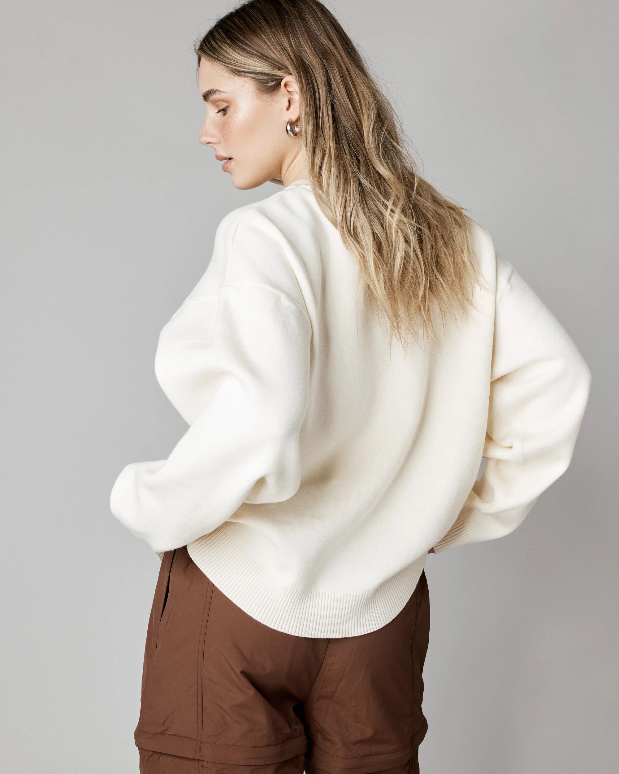 Pull à coupe ample Champignons