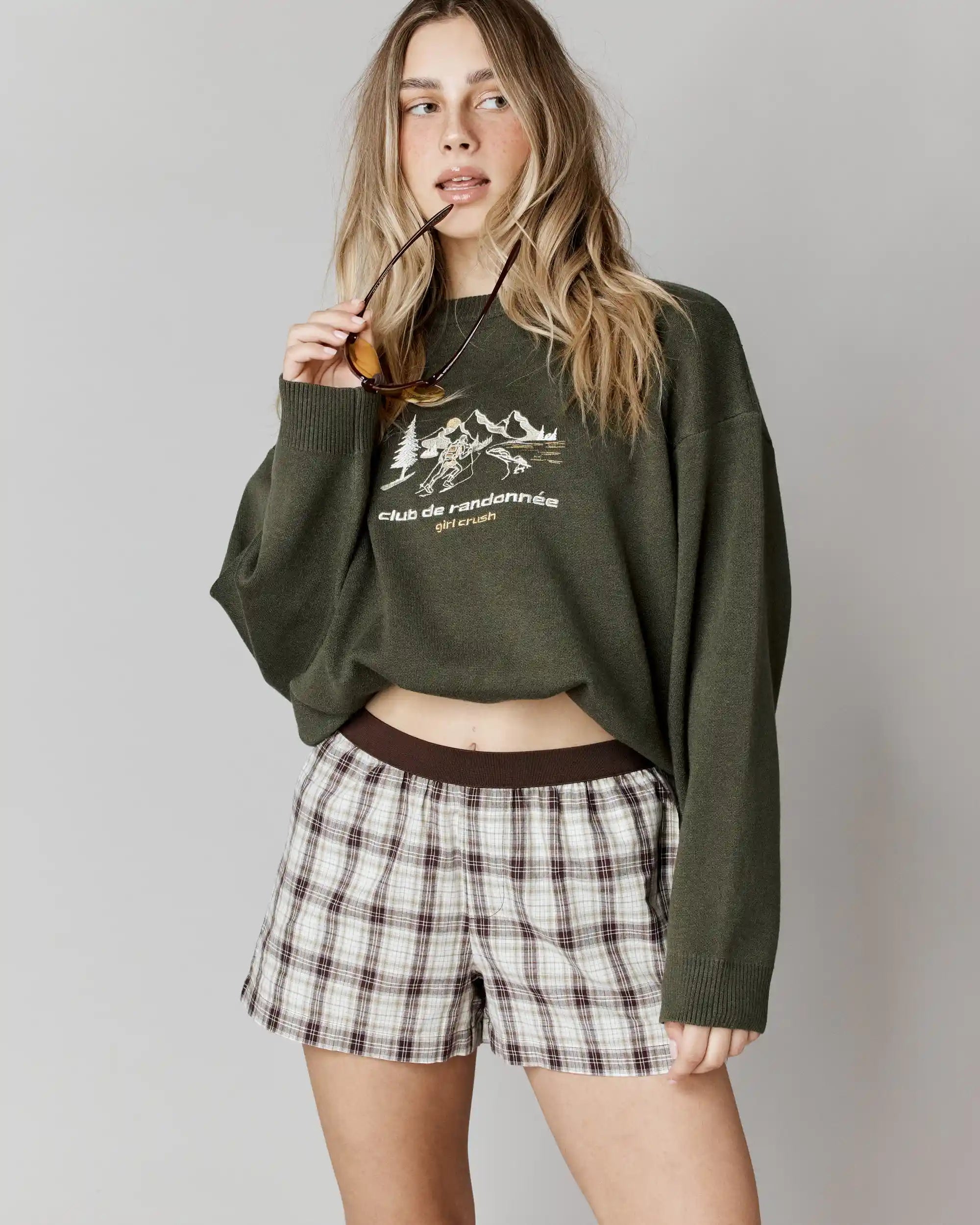 Pull à coupe ample Club de randonnée