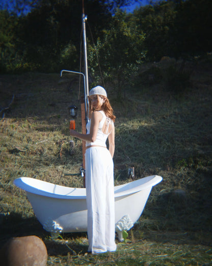 Camisole à dos ouvert - Marinière