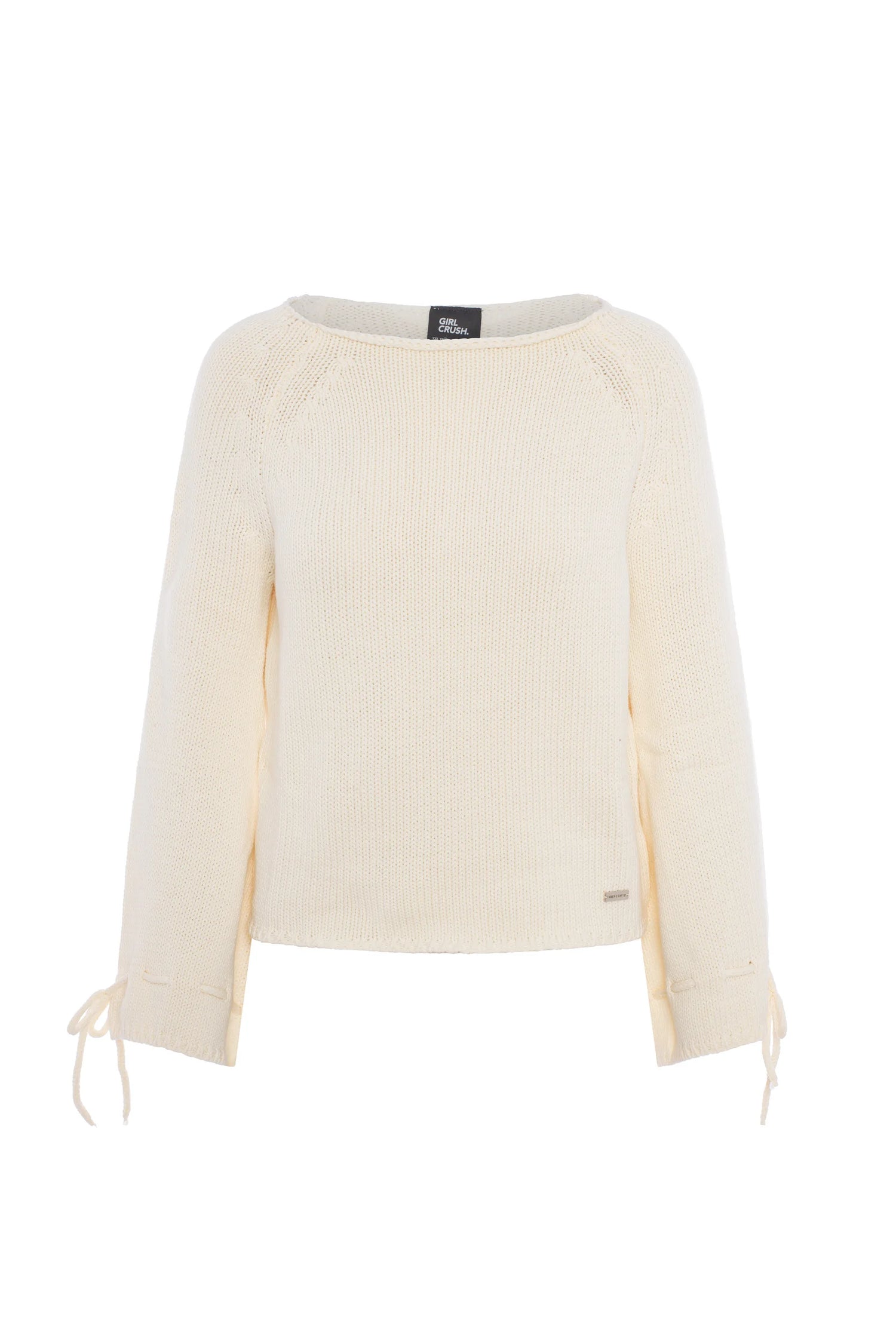 Crocheted top with flared sleeves -  Sea Foam
