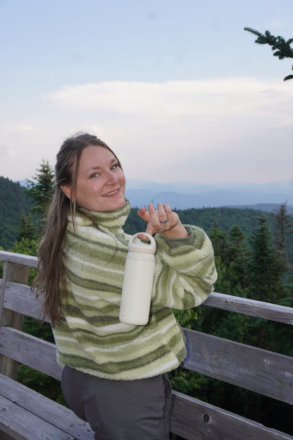 Veste polaire légère 1/4 zip lignée - Forêt boréale