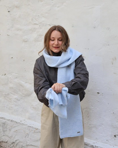 Oversized scarf - Blue jay