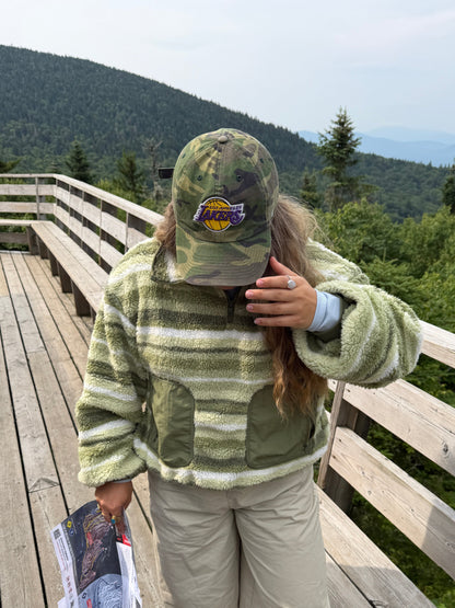 Veste polaire légère 1/4 zip lignée - Forêt boréale