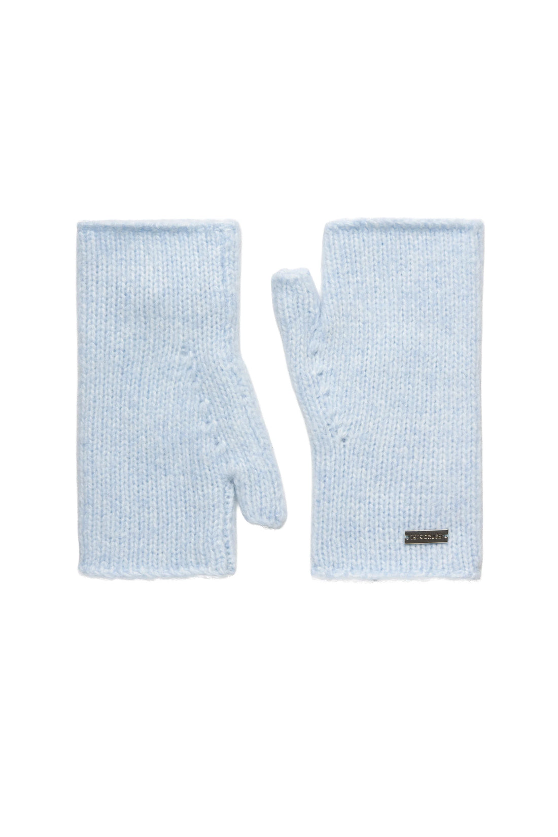 Fingerless mittens - Blue jay