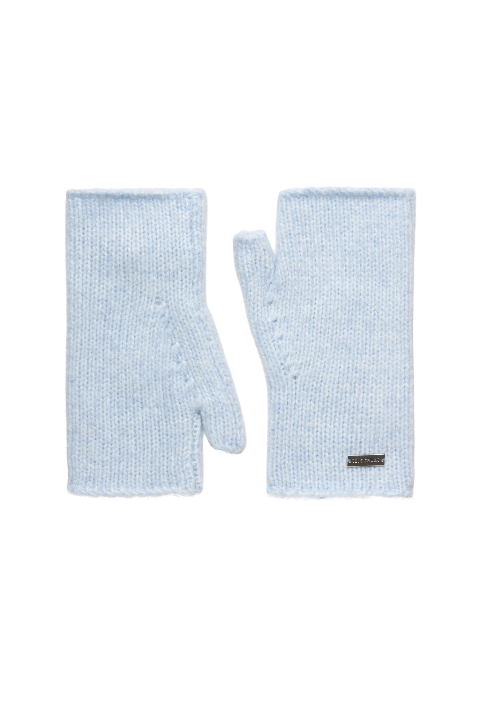 Fingerless mittens - Blue jay