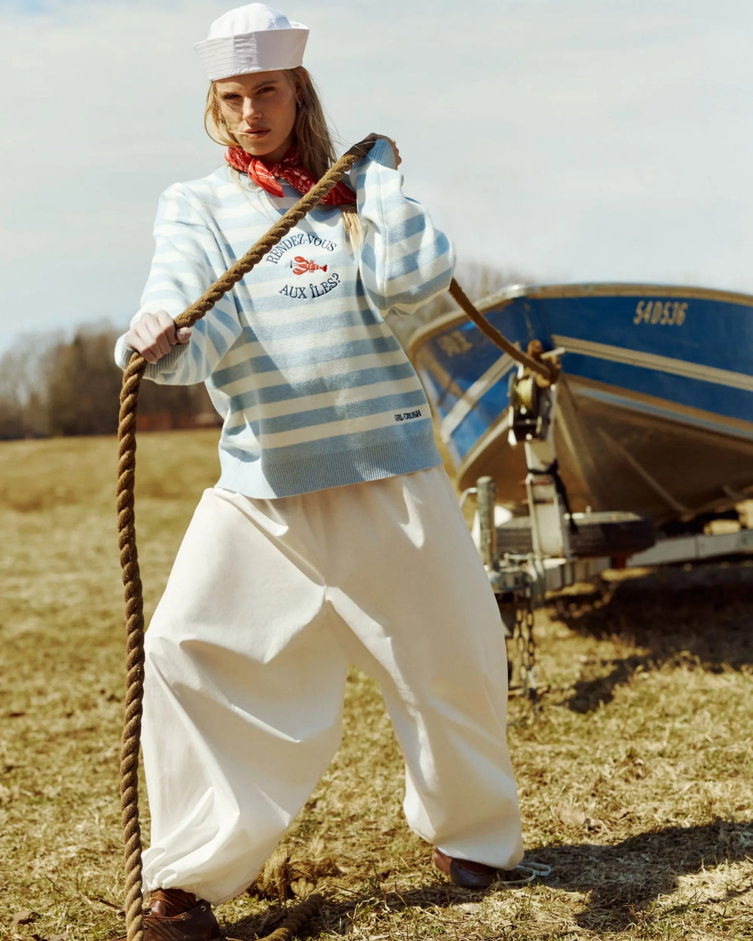 Pantalon poplin ballon - Toutes voiles dehors