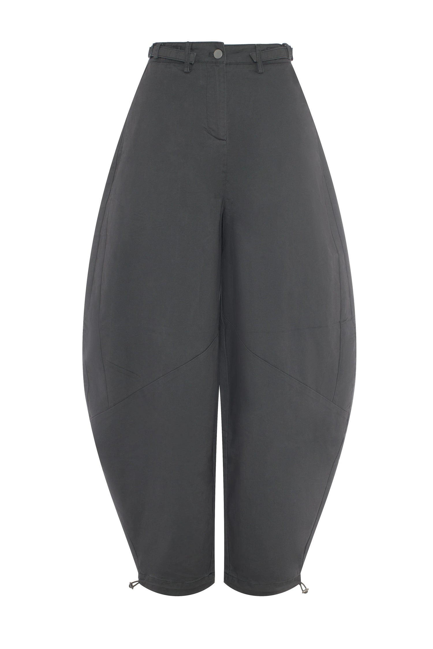 Barrel-leg trousers