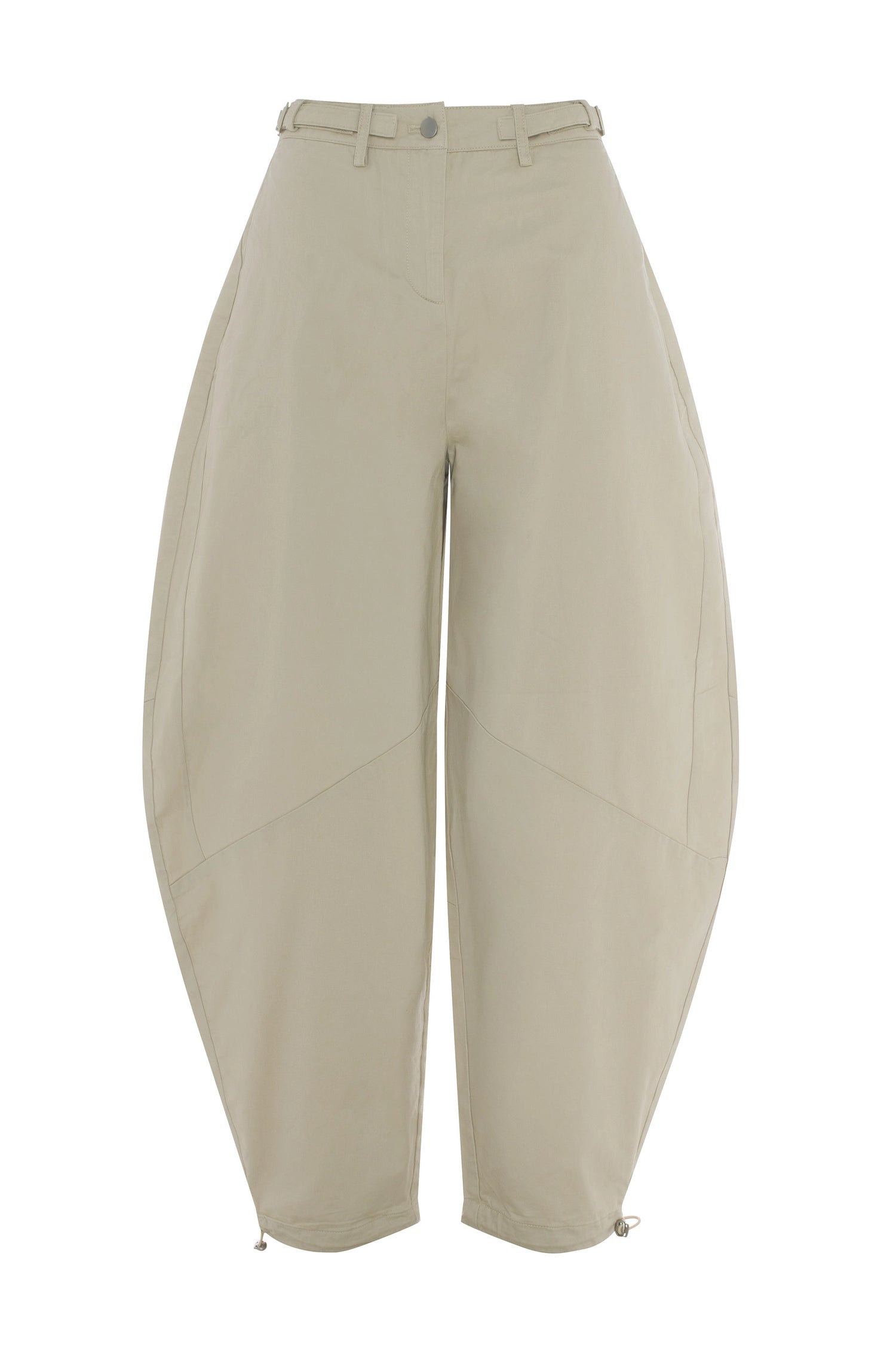 Barrel-leg trousers