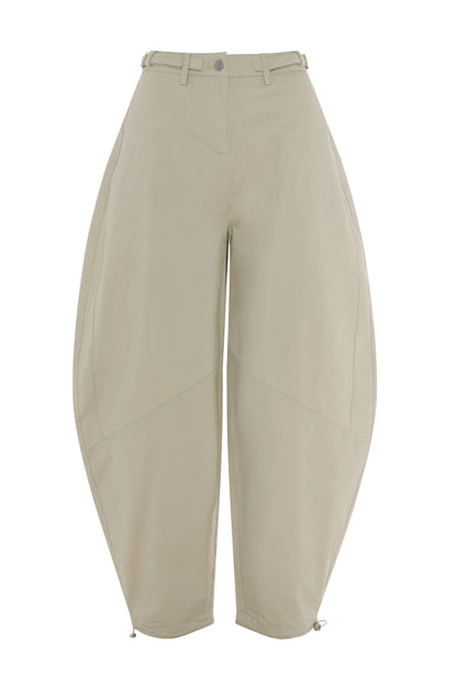 Barrel-leg trousers