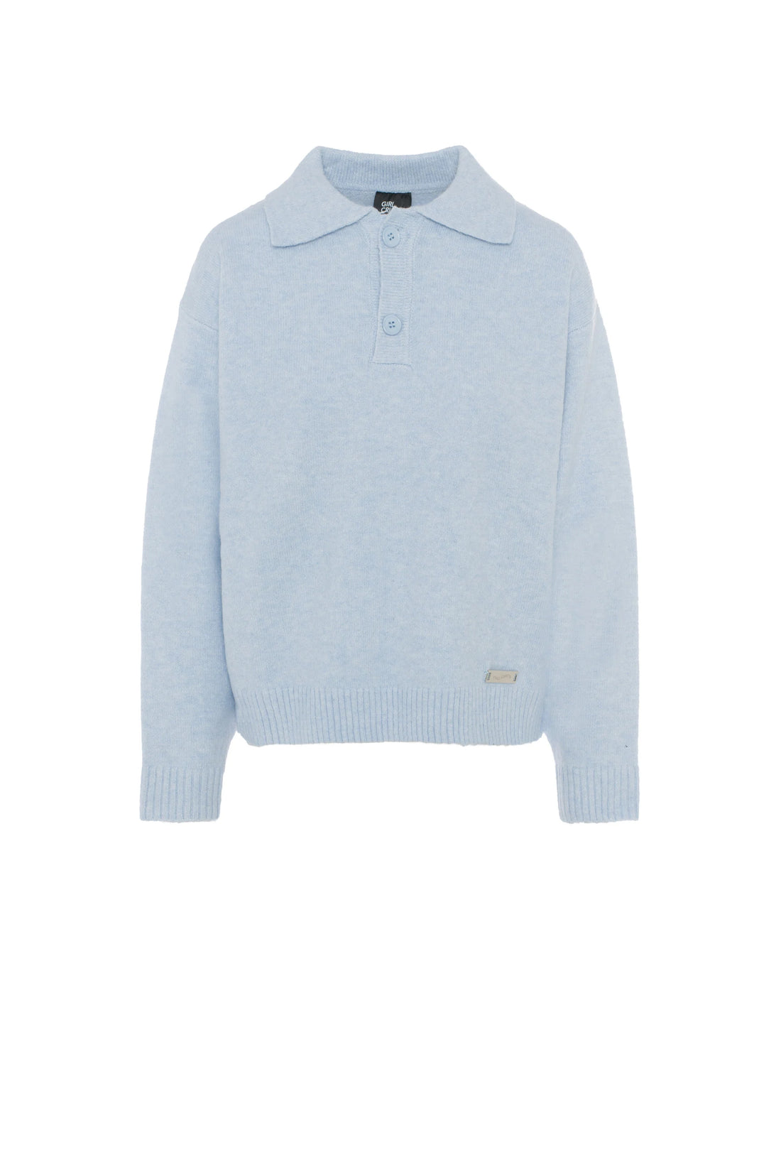 Knit polo shirt - Blue jay