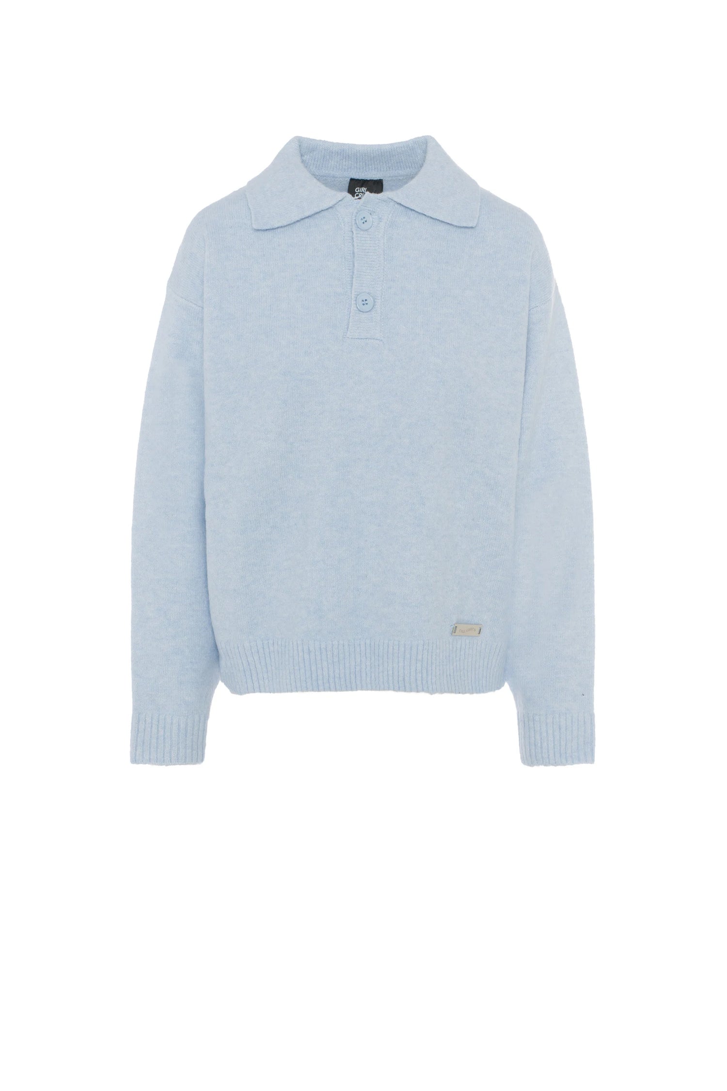 Knit polo shirt - Blue jay
