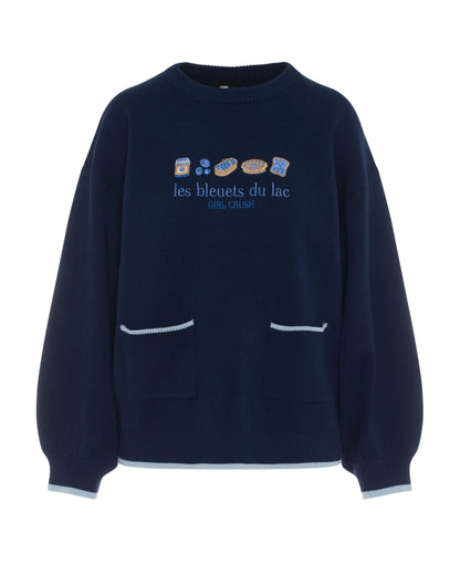 Souvenir Sweater with Pockets - "Fille du Sag"