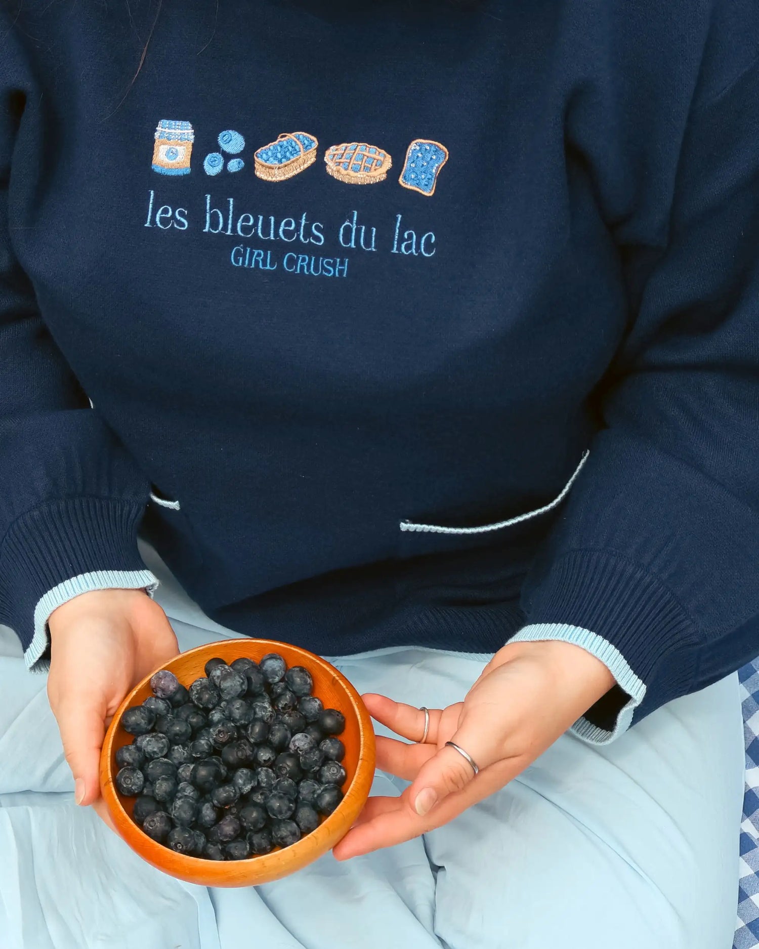 Souvenir Sweater with Pockets - "Fille du Sag"
