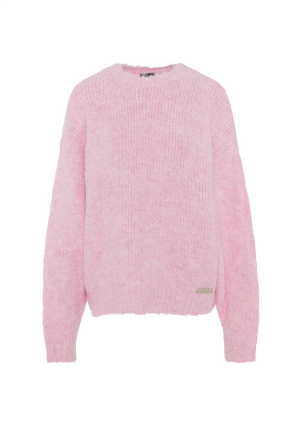 Oversized boreal sweater - Wild Rose
