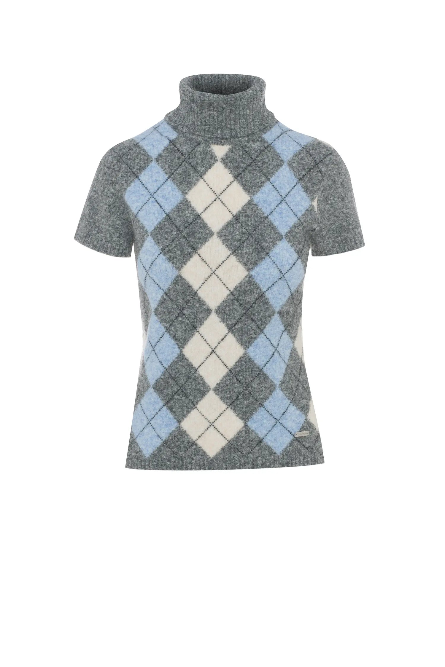 Short-sleeved turtleneck - Argyle