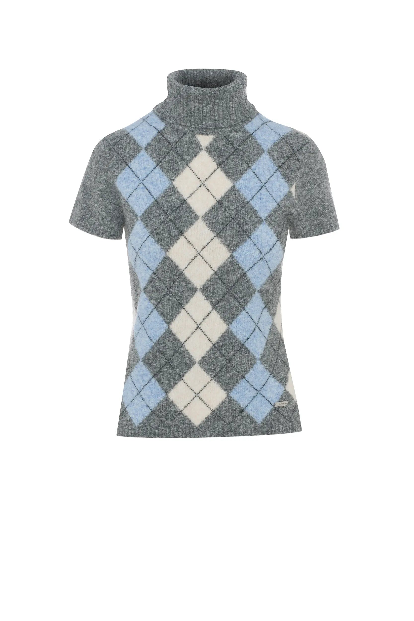 Short-sleeved turtleneck - Argyle