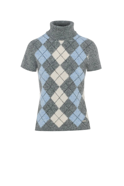 Short-sleeved turtleneck - Argyle