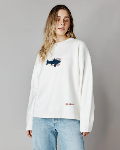 Pull à coupe ample - Société de requins