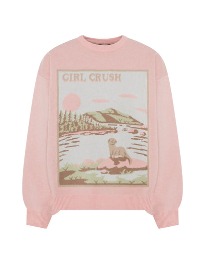Oversized crewneck sweater - Louise the Otter