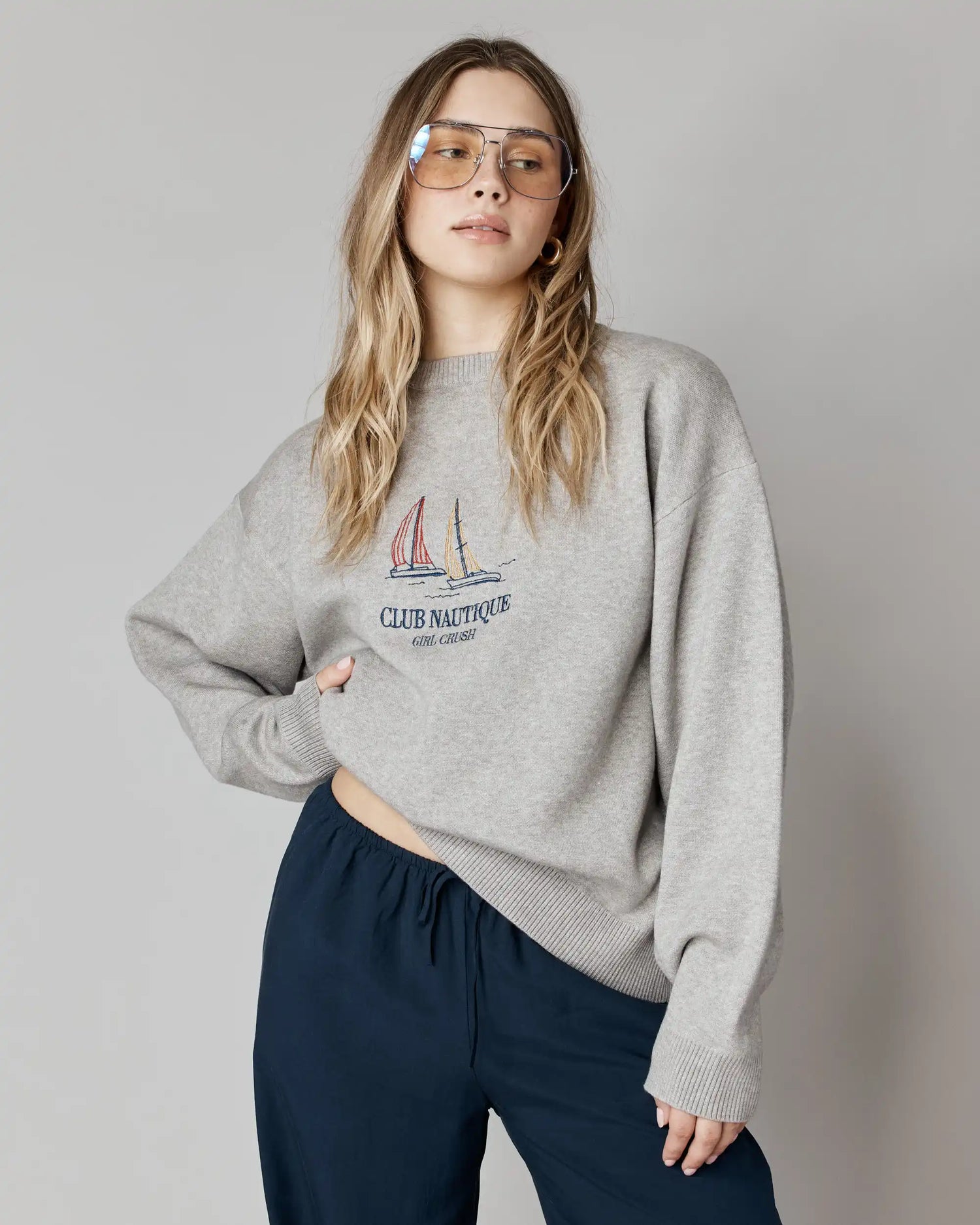 Oversized Pullover - Nautical Society