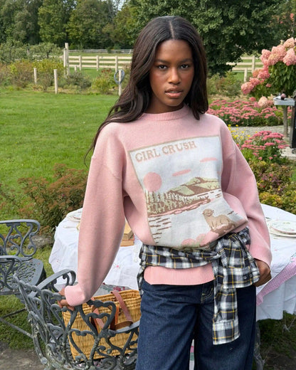 Oversized crewneck sweater - Louise the Otter