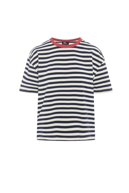 T-shirt "vintage" rayé - Âme de matelot