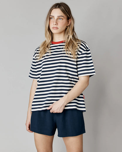 T-shirt "vintage" rayé - Âme de matelot