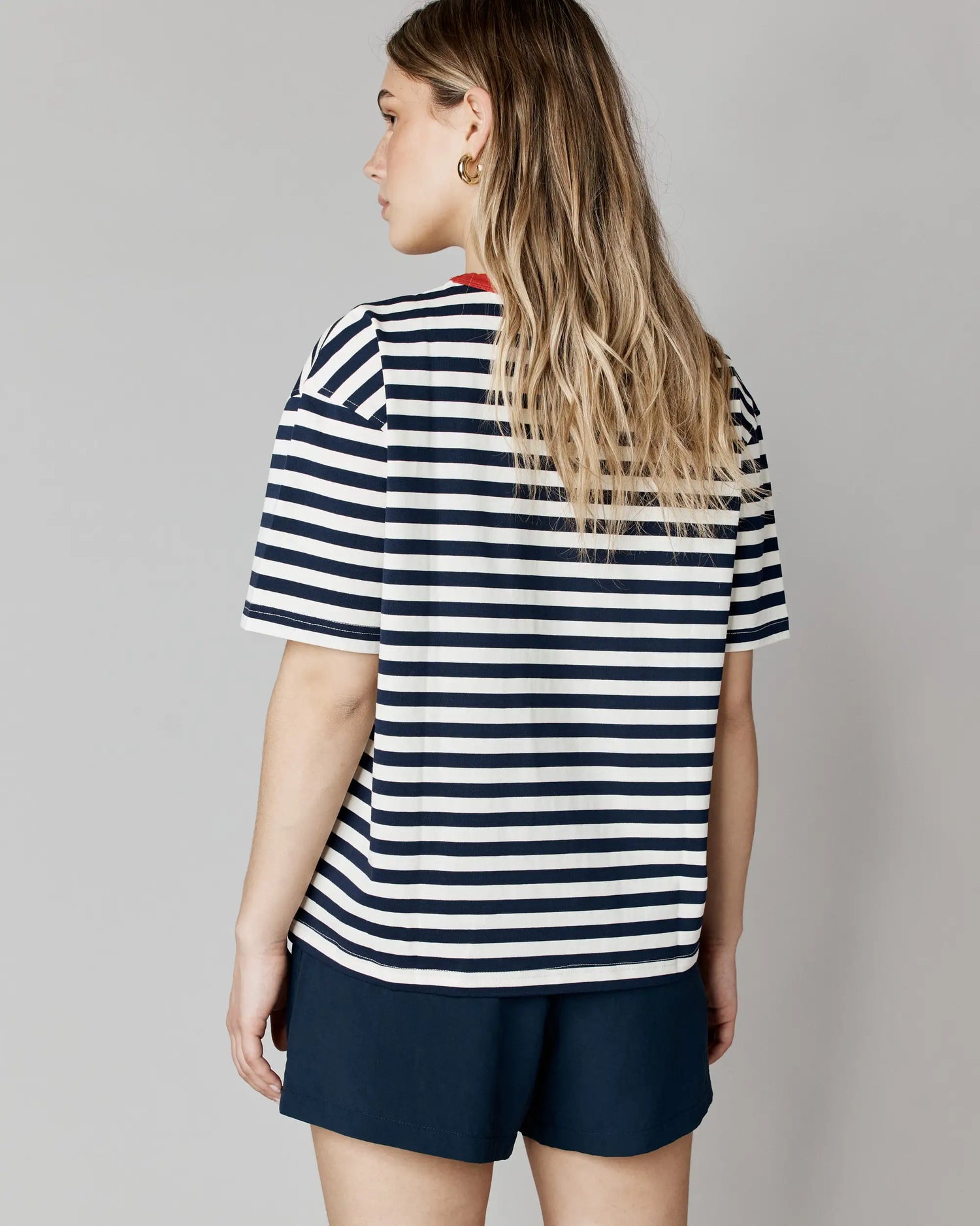 T-shirt "vintage" rayé - Âme de matelot