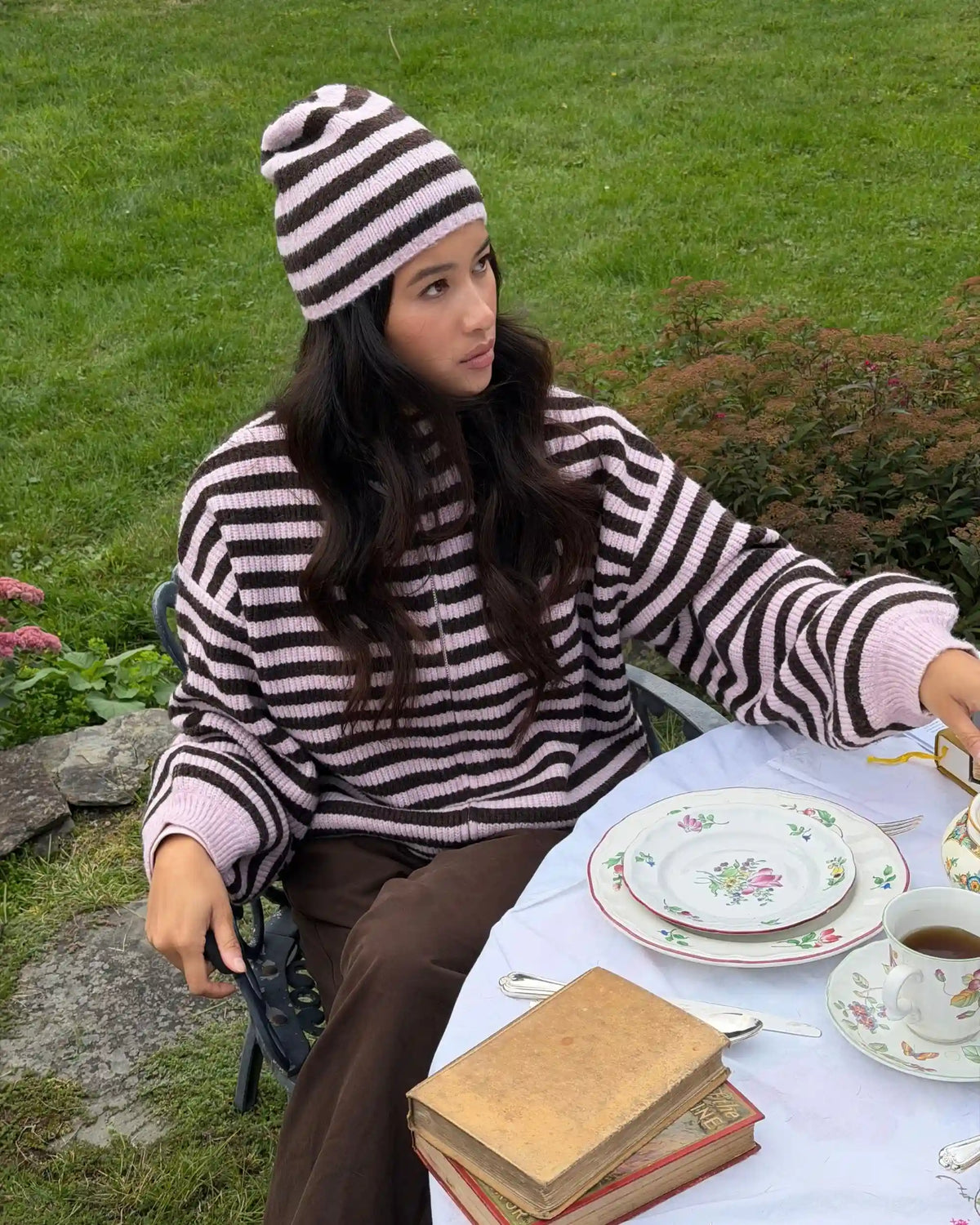 Striped knit jacket - Vagabond