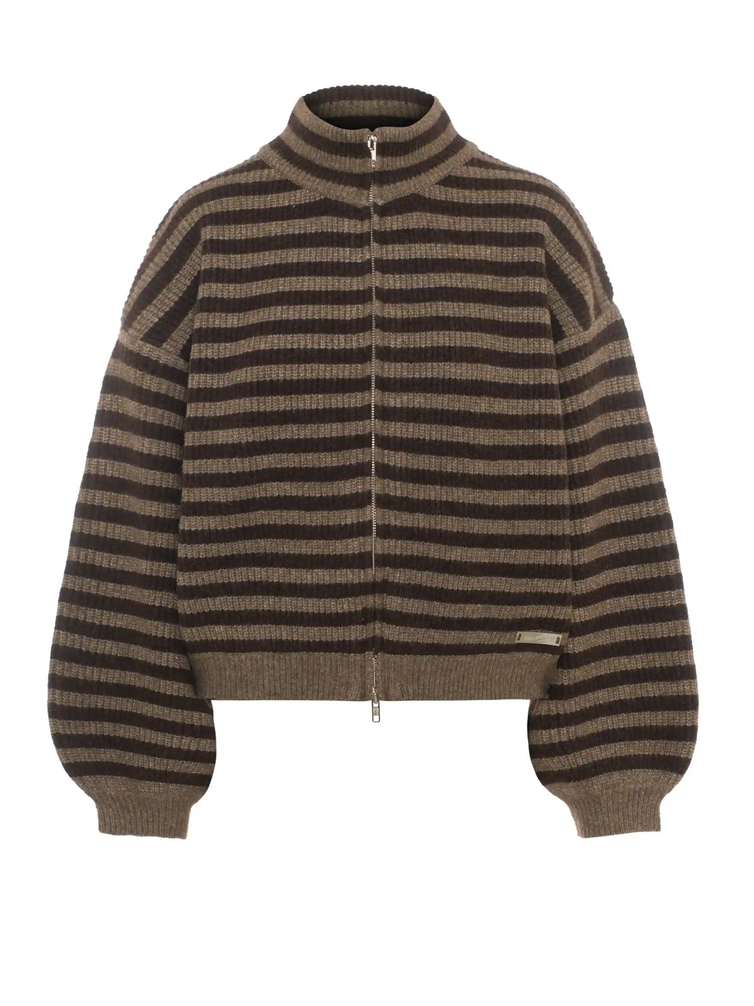 Oversized Striped knit Jacket - The Wanderer