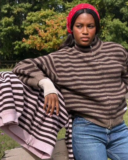 Striped knit jacket - Vagabond