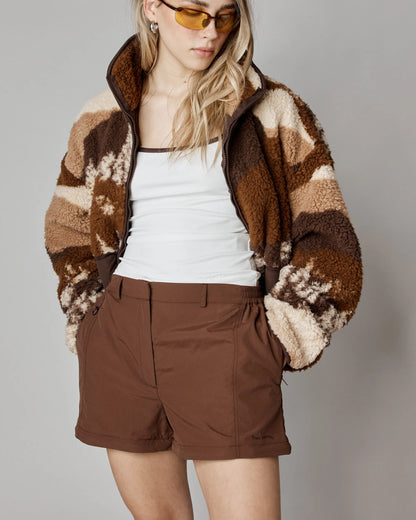 Veste polaire Forêt brune