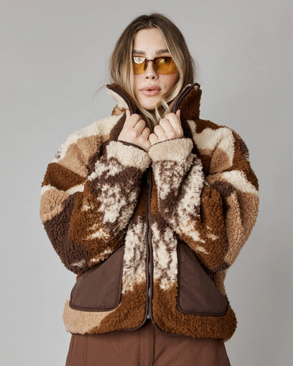 Veste polaire Forêt brune