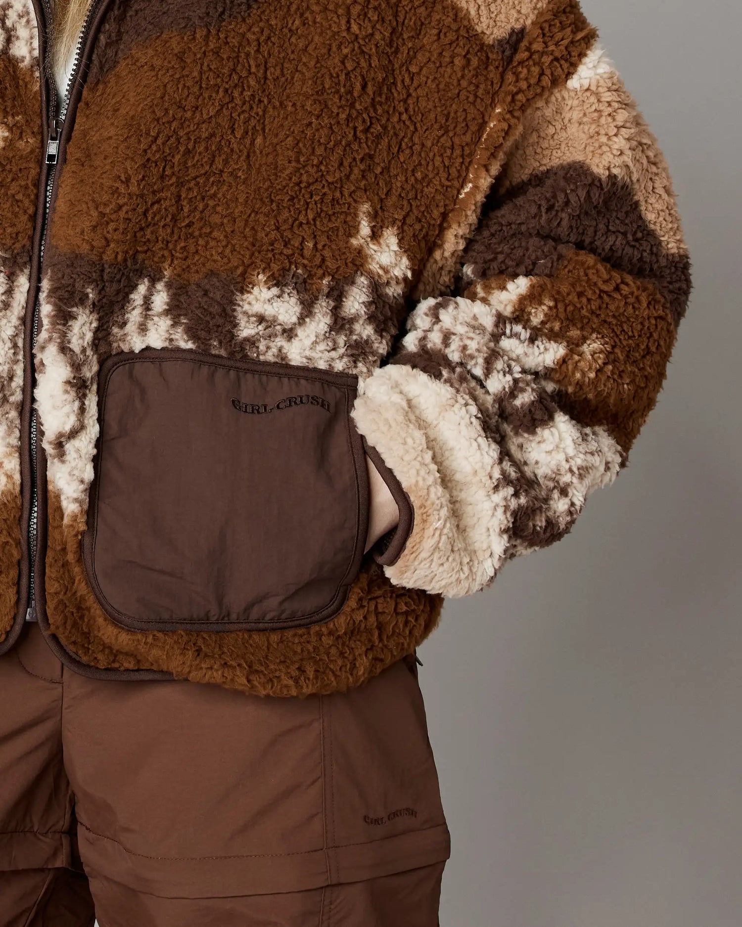 Veste polaire Forêt brune