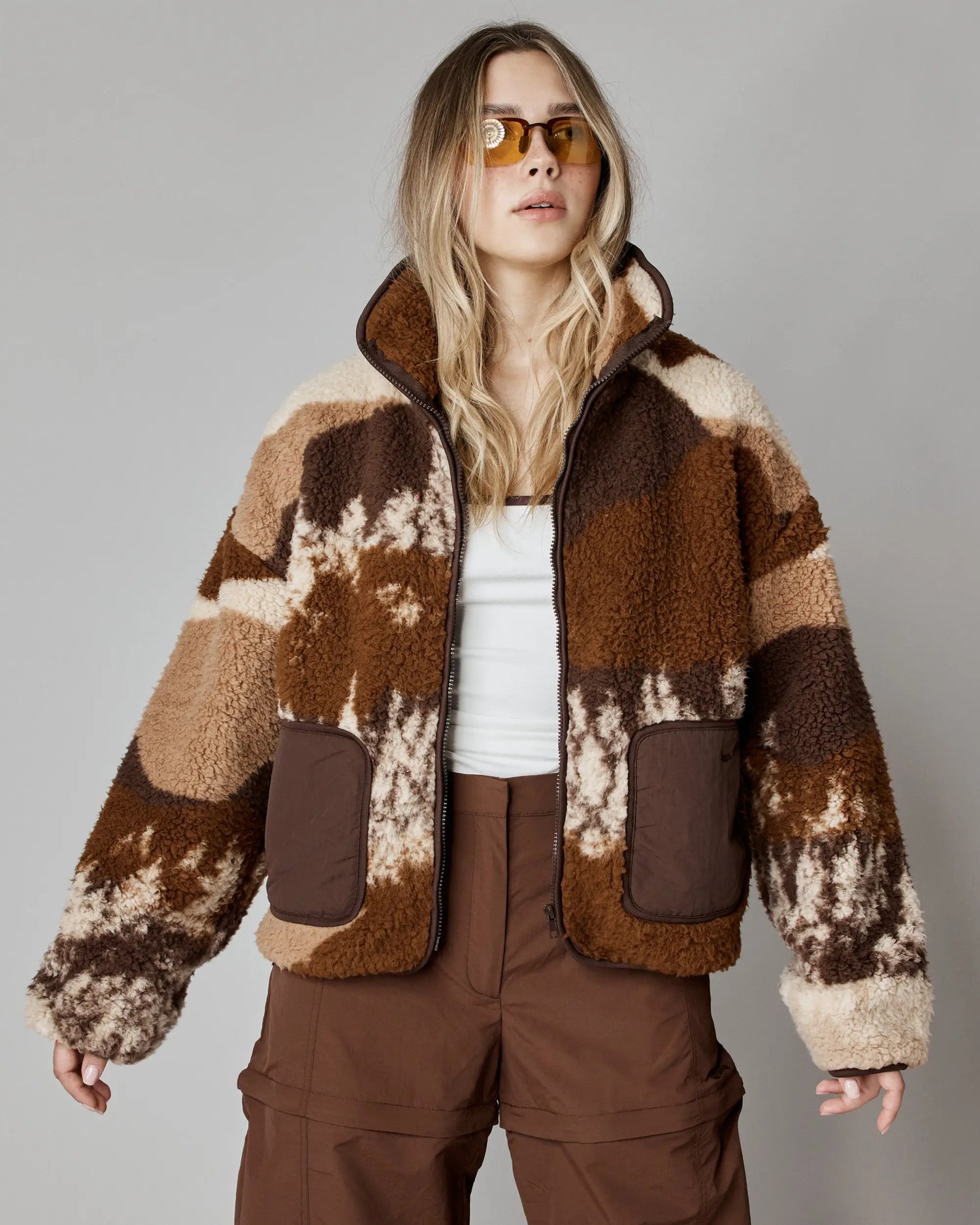 Veste polaire Forêt brune