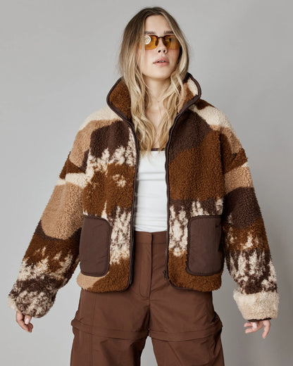 Veste polaire Forêt brune